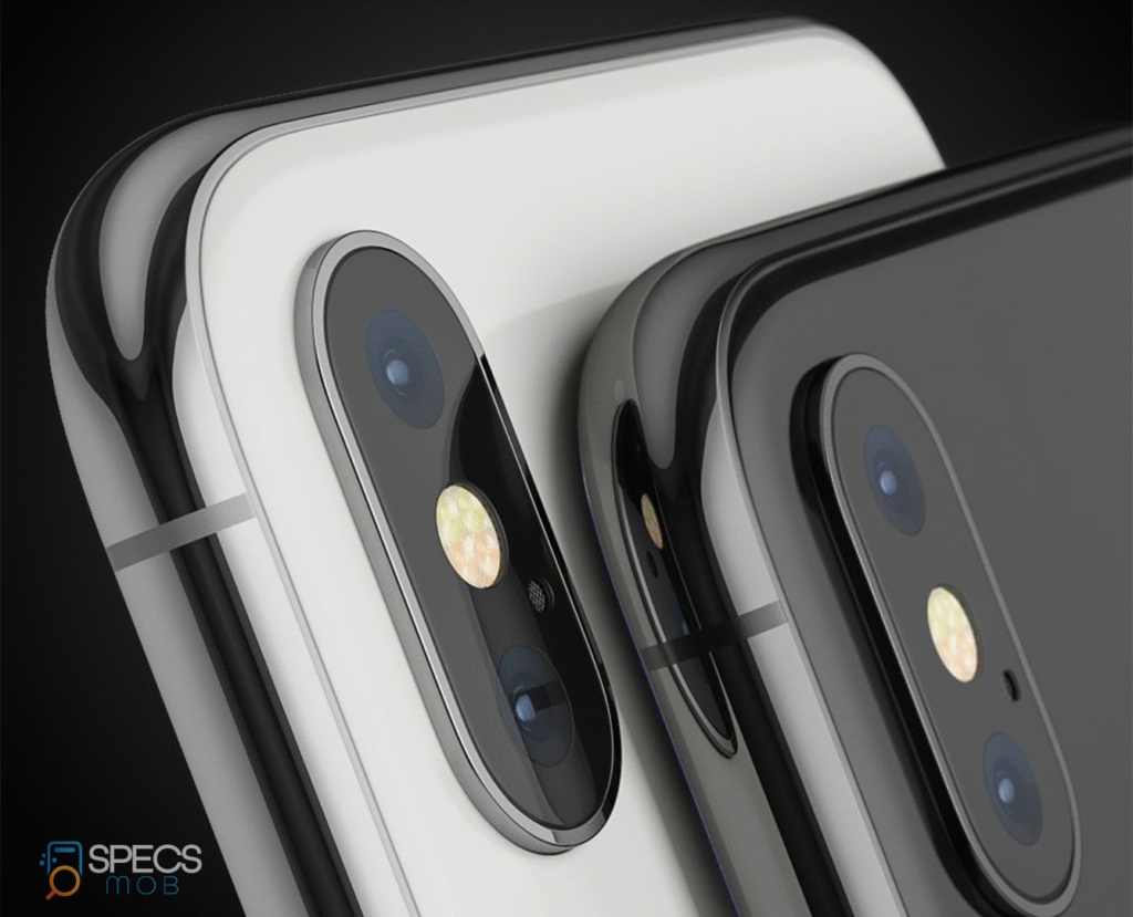 Close-up view of Iphone x camera
